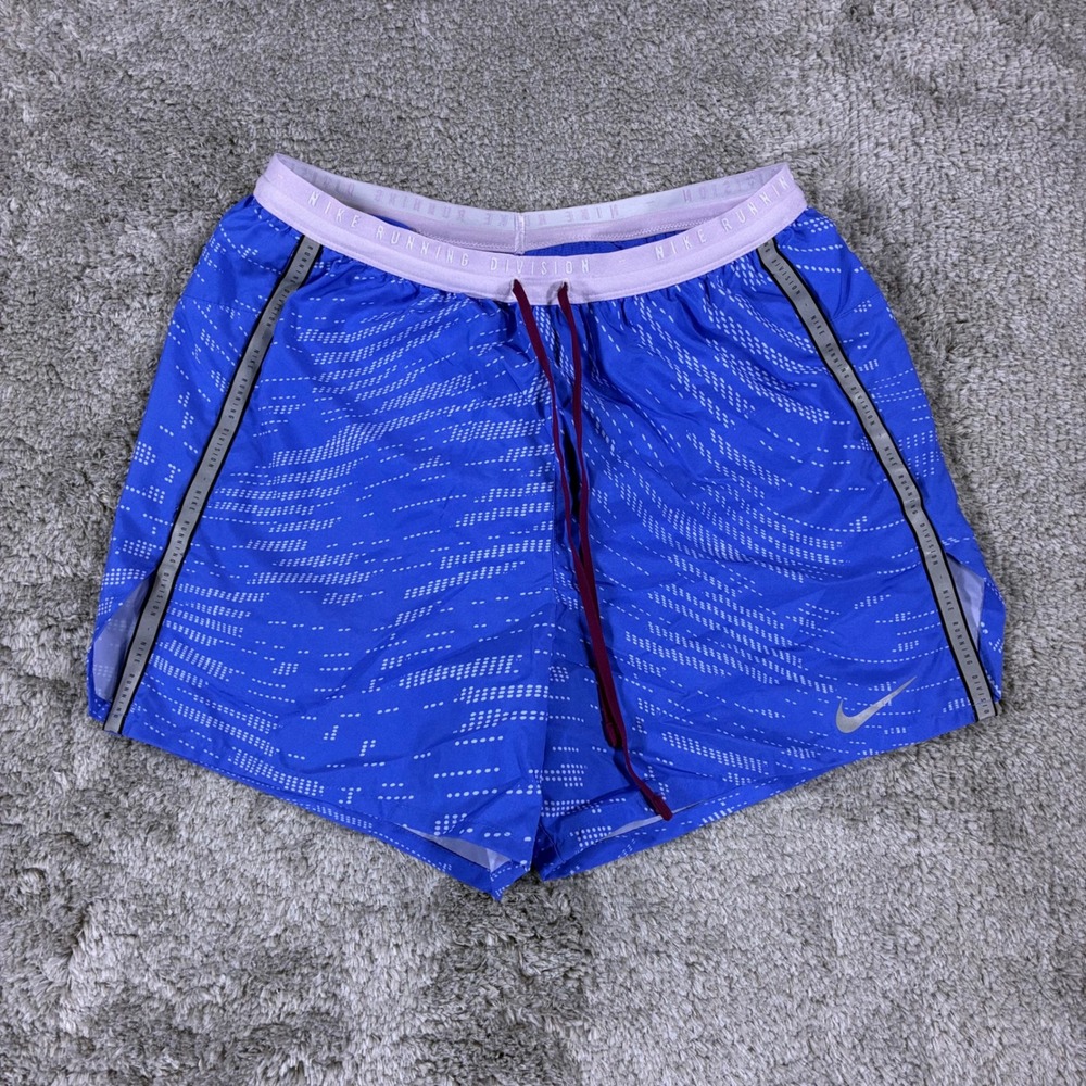Nike Run Division Stride Shorts Mens Small Blue 5" Dri-FIT Lined Running DM4767